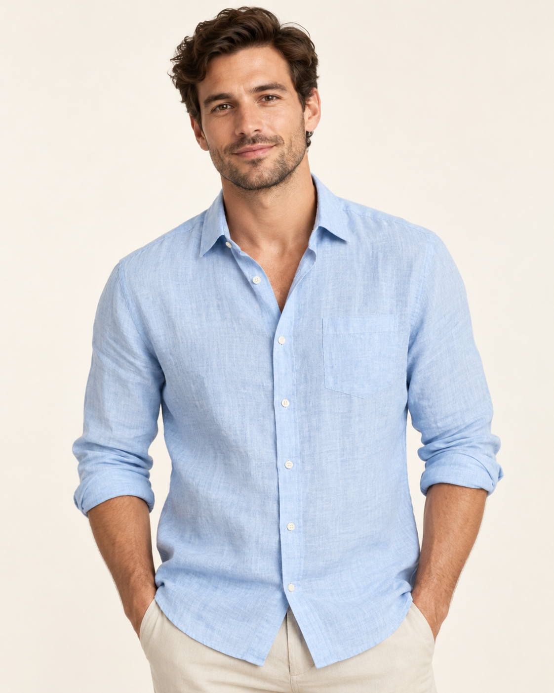 Men Slim Fit Casual Shirt
